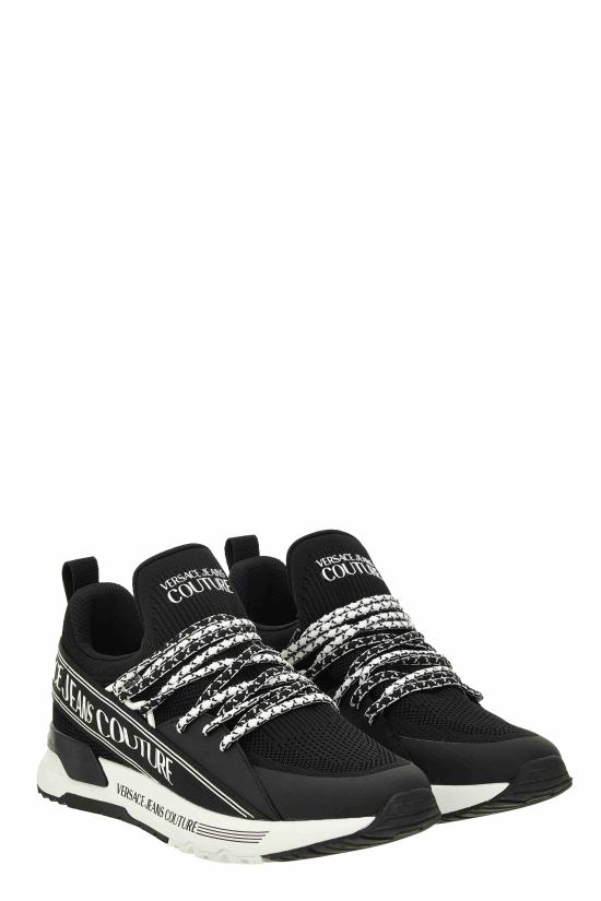 25FW 베르사체 리큐파이 로고 다이나믹 스니커즈 79YA3SA3 ZSD03899 Black