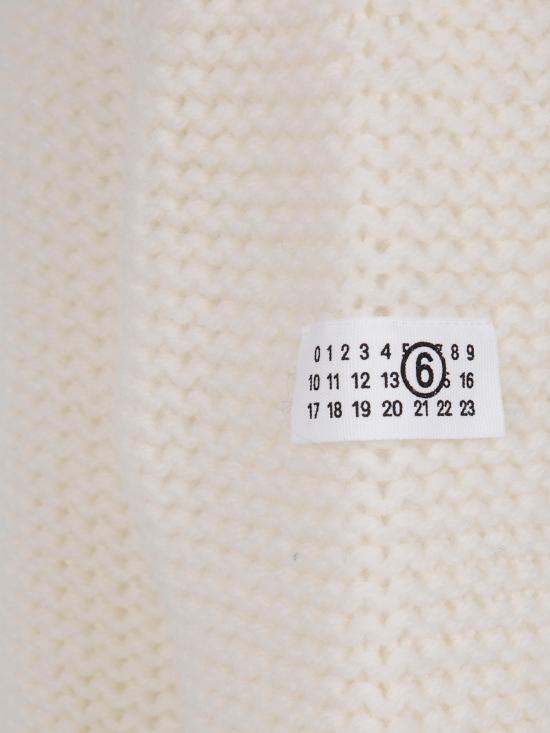 25FW MM6 메종마르지엘라 터틀넥 SH2HA0008M13166 101 WHITE - MM6 MAISON MARGIELA