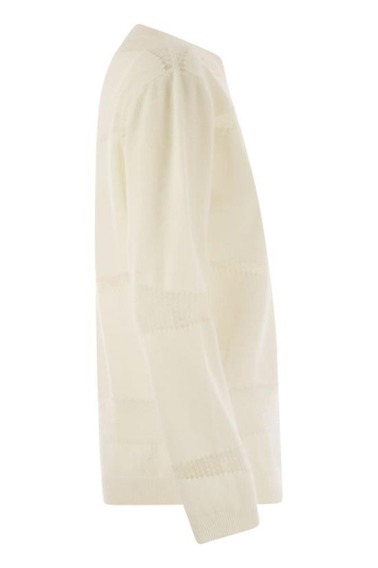 25FW 파비아나 필리피 플래티넘 모헤어 스웨터 MAD225F507L640 25 WHITE - FABIANA FILIPPI