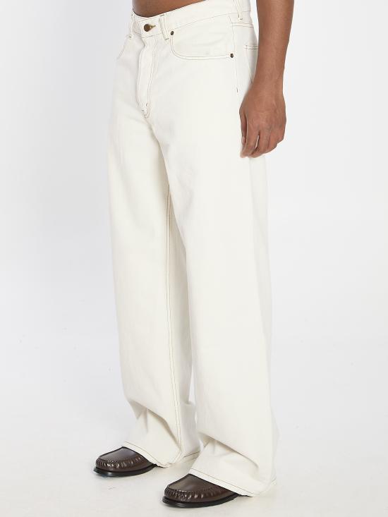 25FW 셀린느 스트레이트 팬츠 RP05N617R GBV8 WHITE - CELINE