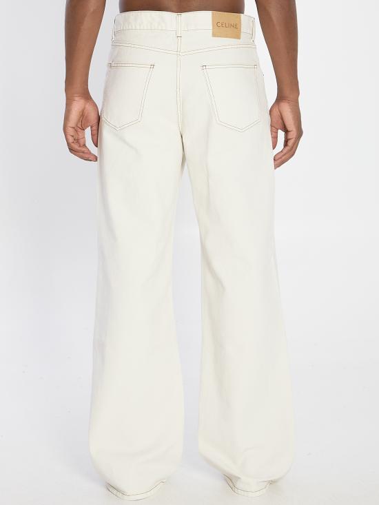 25FW 셀린느 스트레이트 팬츠 RP05N617R GBV8 WHITE - CELINE