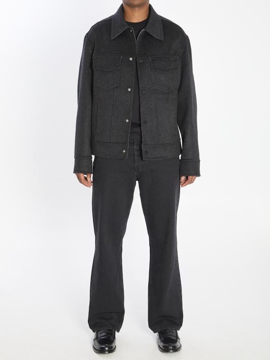 25FW 아미 울 트러커 재킷 UJK847WO0009 021 GREY - AMI