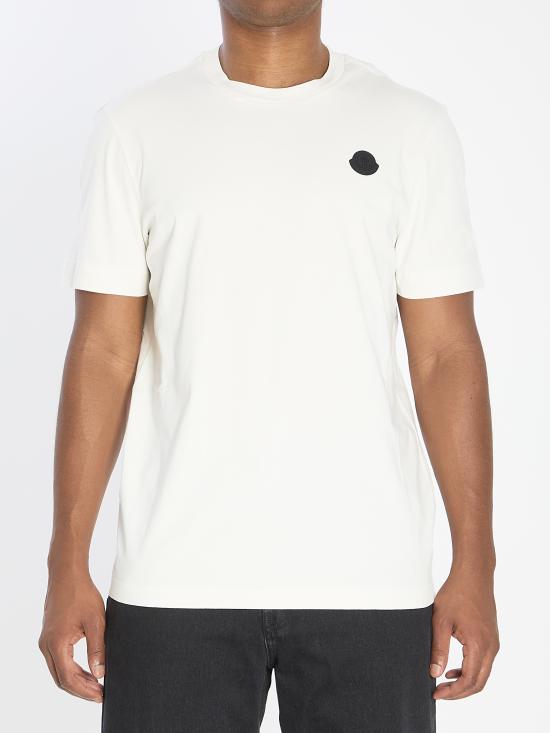 25FW 몽클레어 반팔 티셔츠 K20918C0003989AYW 031 WHITE
