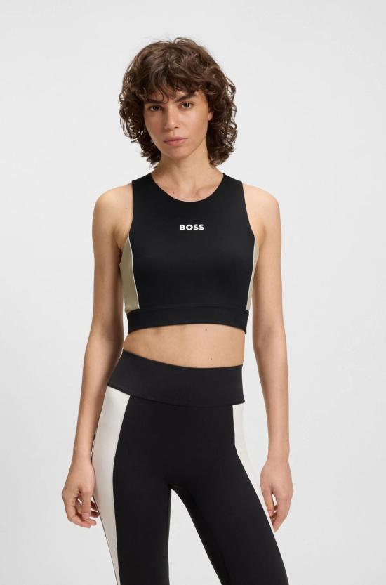 25FW 보스 민소매 티셔츠 50544180001 BLACK - BOSS