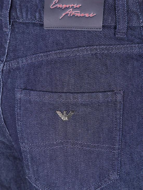 25FW 엠포리오 아르마니 스트레이트 팬츠 EW000736AF18421 MB001 BLUE - EMPORIO ARMANI