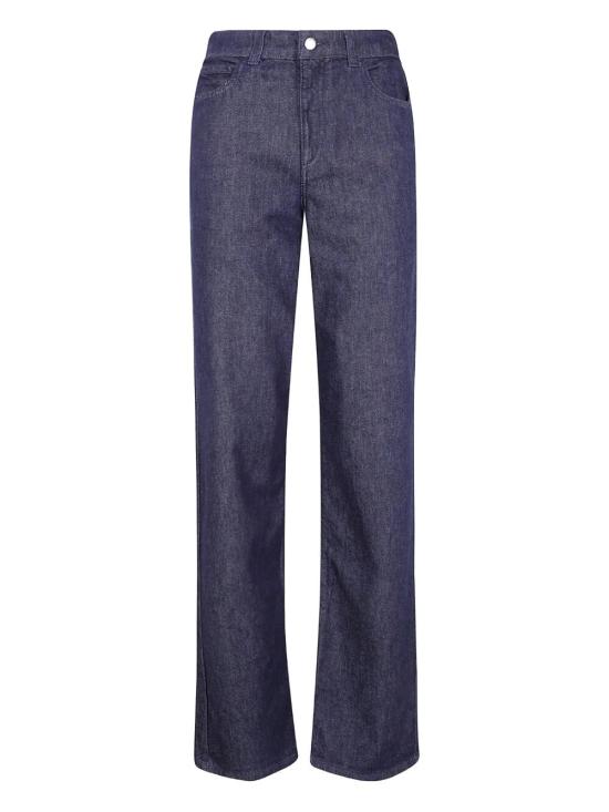 25FW 엠포리오 아르마니 스트레이트 팬츠 EW000736AF18421 MB001 BLUE - EMPORIO ARMANI