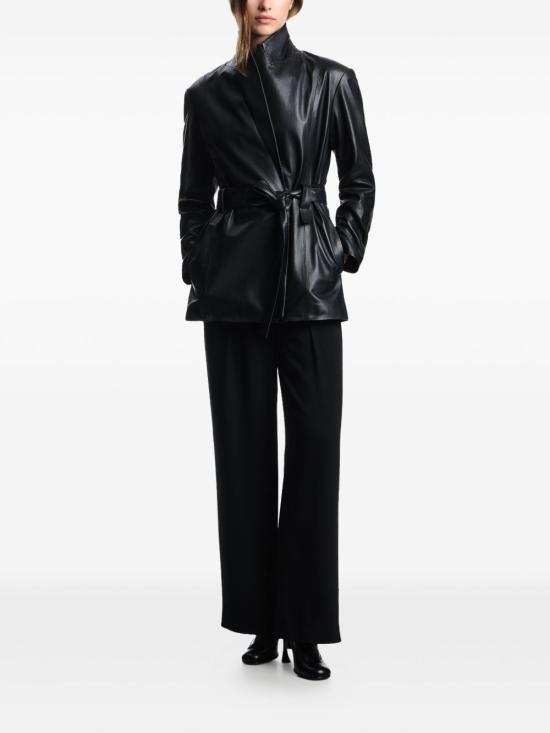 25FW 엠포리오 아르마니 스트레이트 팬츠 EW001964AF15990 UC001 BLACK - EMPORIO ARMANI
