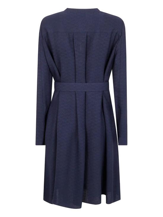 25FW 엠포리오 아르마니 미디 원피스 EW002310TE15812 FB212 BLUE - EMPORIO ARMANI