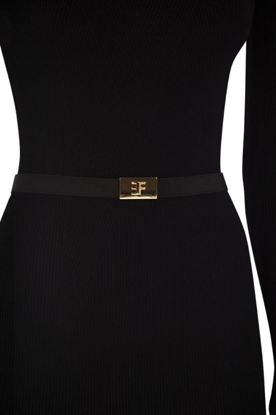 25FW 엘리자베타프랜치 미디 원피스 AM07B56E2 110 BLACK - ELISABETTA FRANCHI