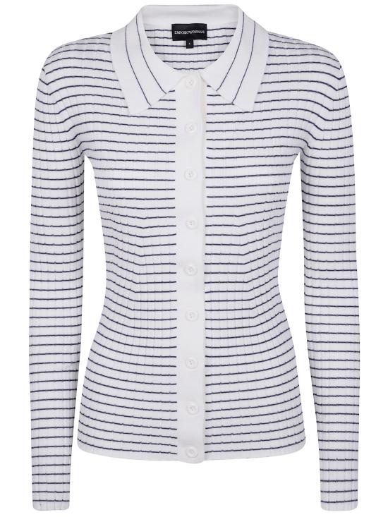 25FW 엠포리오 아르마니 가디건 EW001261AF18758 M0002 WHITE