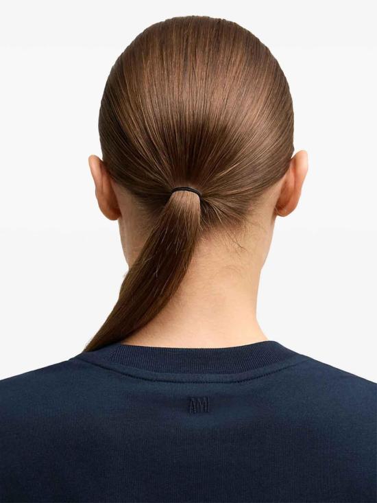 26SS 아미 스몰 하트 로고 티셔츠 BFUTS035724430 Dark Blue - AMI