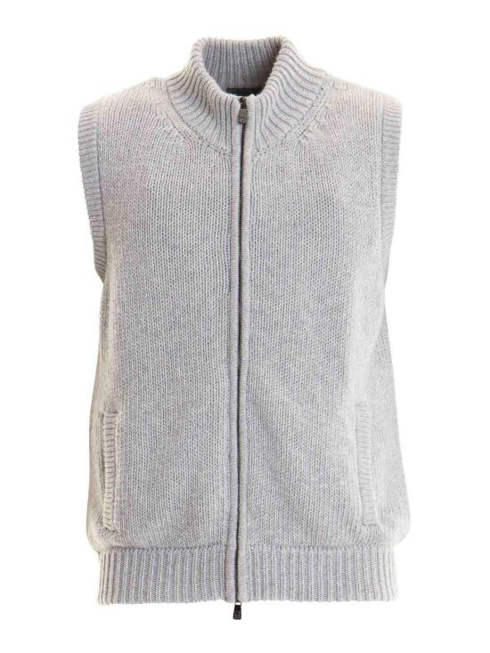  꼬르넬리아니 니트 베스트 94M5769425173016 Grey