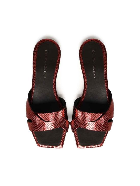 25SS 줄리아노 갈리아노 플랫 슈즈 MIRYAMRETTILEBORDEAUX Dark Red - GIULIANO GALIANO