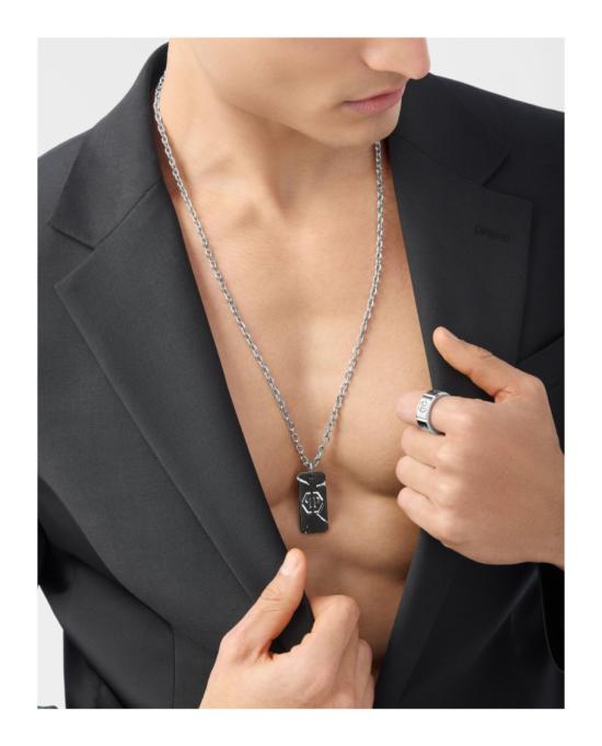  필립 플레인 네크리스 PJ0AA17NU STSTL NS White - PHILIPP PLEIN