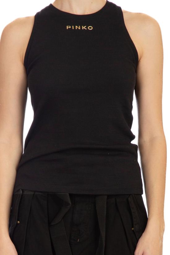  핑코 민소매 티셔츠 100822 A15E Z99 Black - PINKO