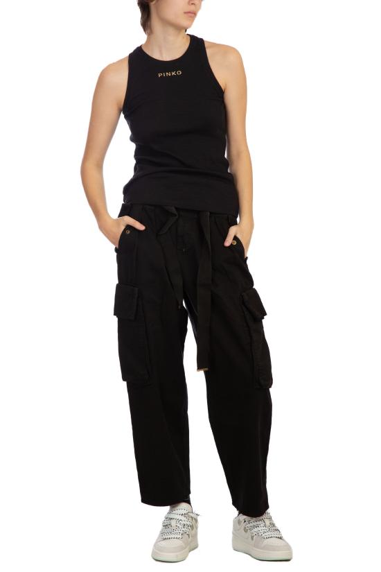  핑코 민소매 티셔츠 100822 A15E Z99 Black - PINKO