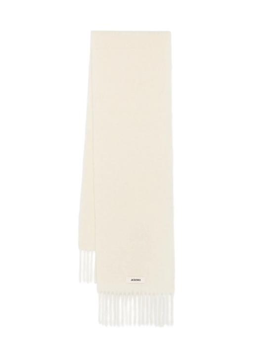 25FW 자크뮈스 프린지 울 스카프 ACU00572BOT4032 110 Off white