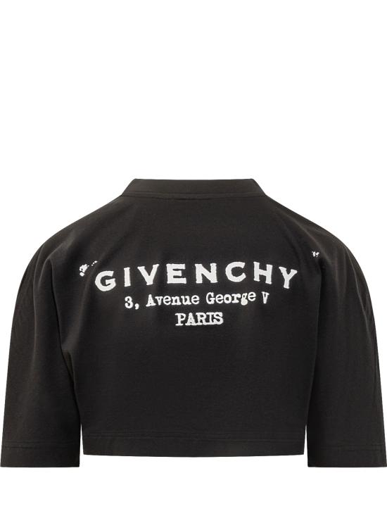 25FW 지방시 반팔 티셔츠 BW70FKP75N 001 BLACK - GIVENCHY