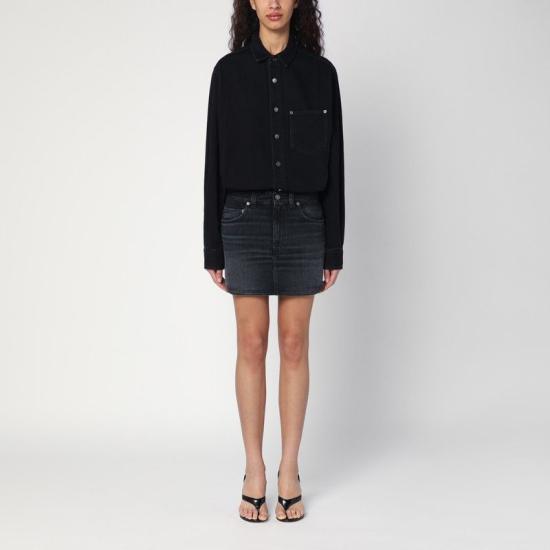 25SS 하이쿠레 숏 원피스 HEW10034DF175DE L0732 BLACK