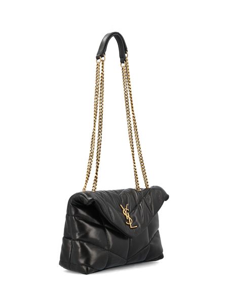 26SS 생로랑 토이 푸퍼 램스킨 숄더백 7593371EL07 1000 BLACK - SAINT LAURENT