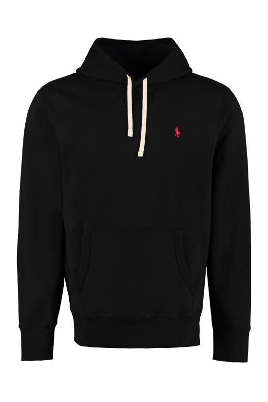 26SS 폴로 랄프로렌 포니 자수 플리스 후드 티셔츠 710766778 008 BLACK