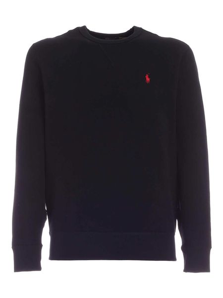 24FW 폴로 랄프로렌 포니 로고 자수 맨투맨  710766772 001 BLACK