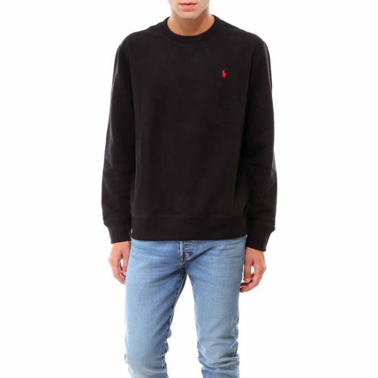 24FW 폴로 랄프로렌 포니 로고 자수 맨투맨  710766772 001 BLACK - POLO RALPH LAUREN