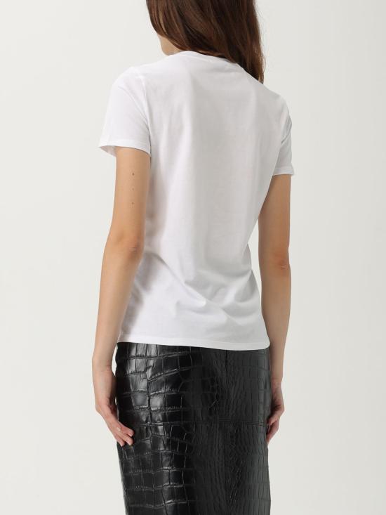 25FW 엘리자베타프랜치 반팔 티셔츠 MA007 270 White - ELISABETTA FRANCHI