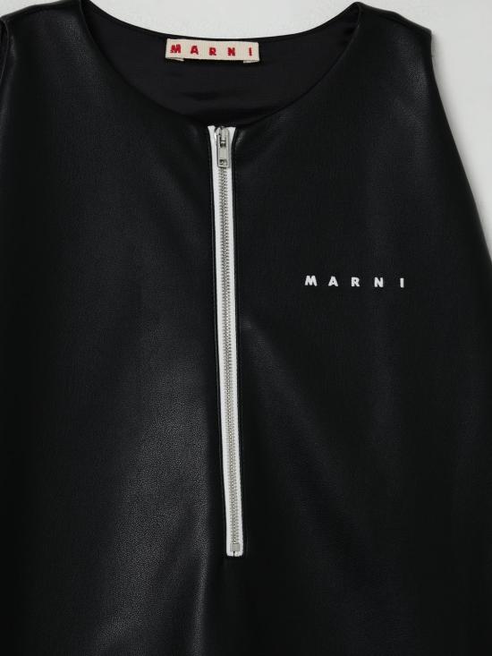 25FW [키즈] 마르니 원피스 M01501M00W2 0M900 Black - MARNI