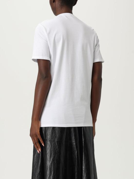 25FW 엘리자베타프랜치 반팔 티셔츠 MA028 270 White - ELISABETTA FRANCHI