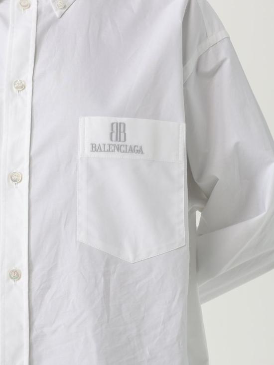 25FW 발렌시아가 셔츠 839260TRM28 9000 White - BALENCIAGA