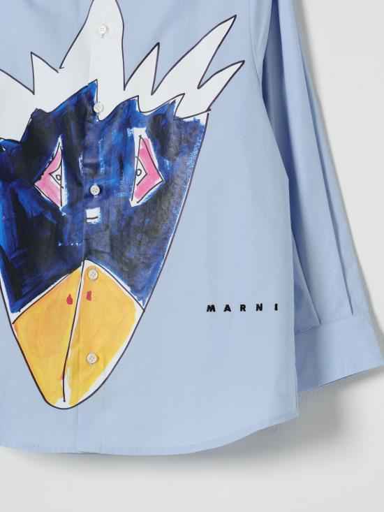 25FW [키즈] 마르니 셔츠 M01580M00UW 0M855 Blue - MARNI