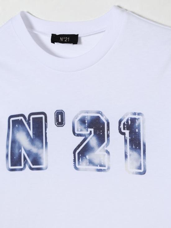 25FW [키즈] 누메로벤투노 티셔츠 N2107WN0199 0N100 White - N°21