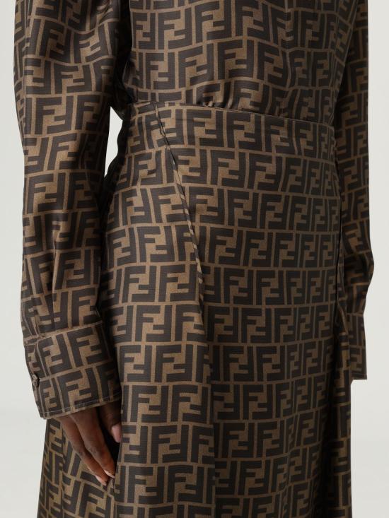 25FW 펜디 롱 스커트 FQ7601A8G3 F1440 Dove Grey - FENDI