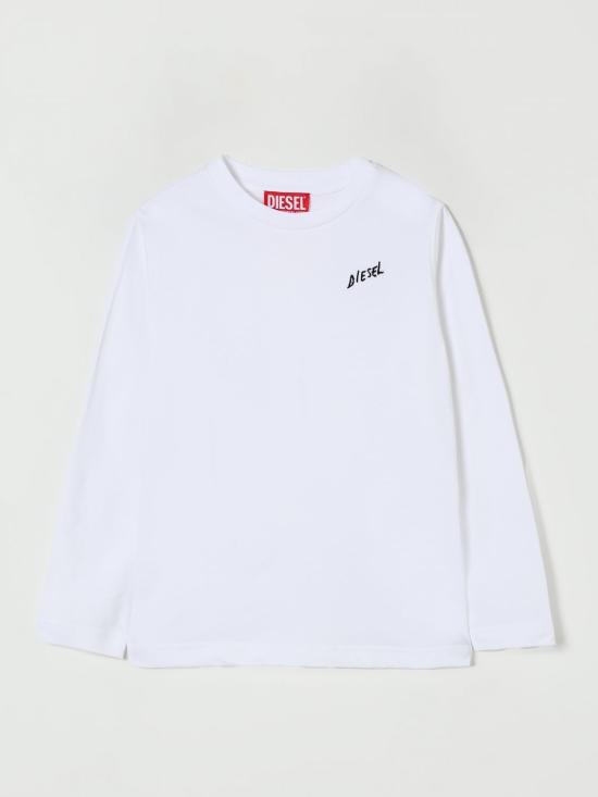 25FW [키즈] 디젤 티셔츠 J025280CATM K100 White