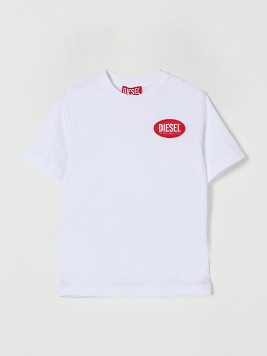 25FW [키즈] 디젤 티셔츠 J02469KYAUN K100 White