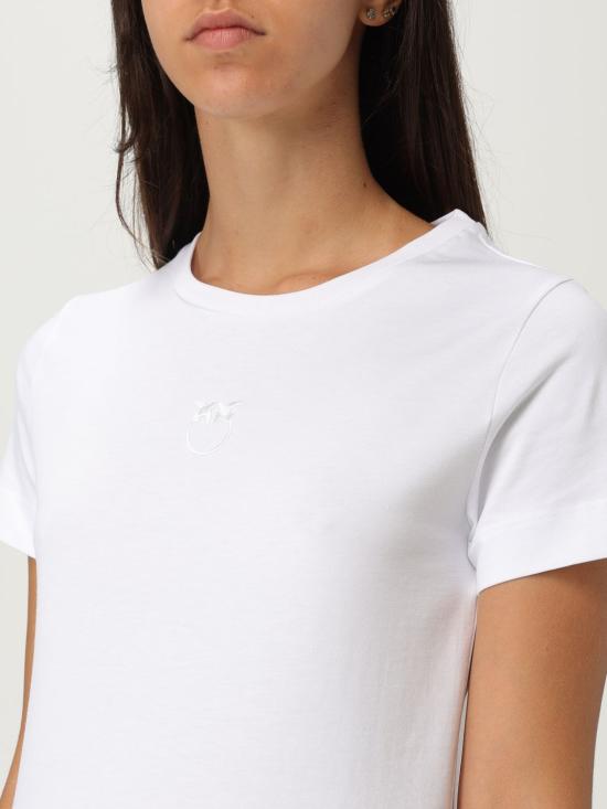 25FW 핑코 반팔 티셔츠 100355A2RD Z04 White - PINKO