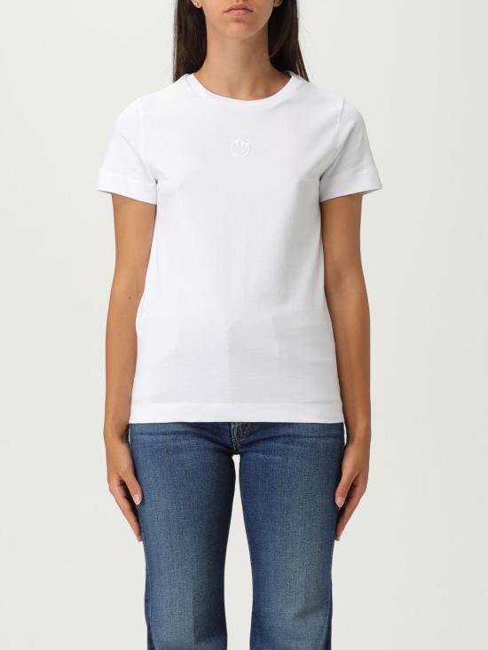 25FW 핑코 반팔 티셔츠 100355A2RD Z04 White