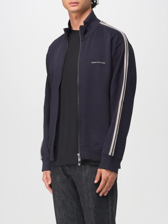 25FW 알마니 집업 니트 XM001361AF10818 UB101 Navy - ARMANI