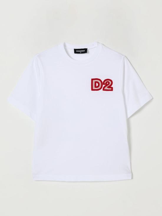 25FW [키즈] 디스퀘어드2 티셔츠 DQ2996D00MM DQ100 White