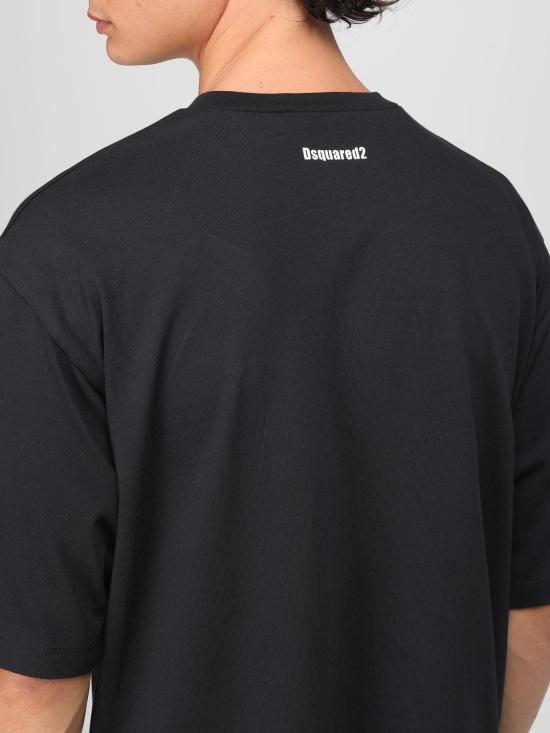 25FW 디스퀘어드2 반팔 티셔츠 S74GD1478D20033 900 Black - DSQUARED2