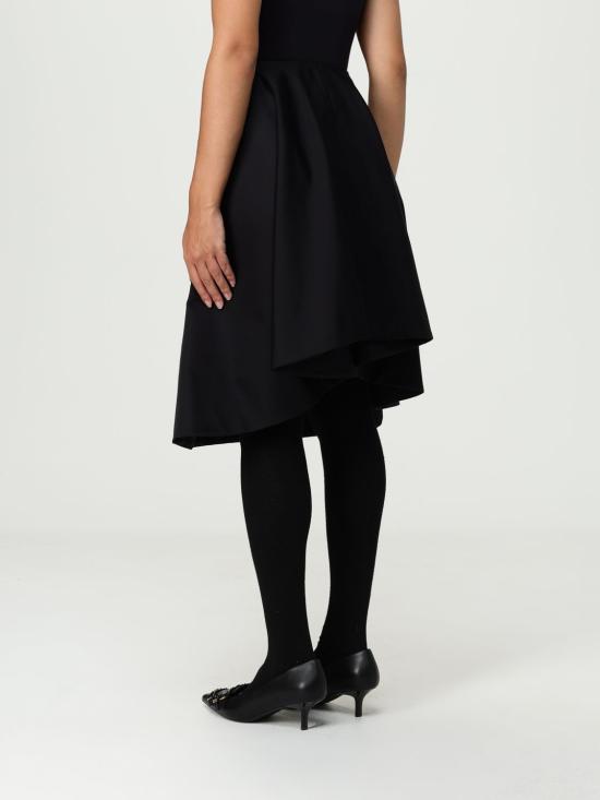 25FW 알렉산더 맥퀸 미디 스커트 832556QEAGH 1000 Black - ALEXANDER MCQUEEN