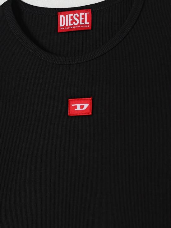 25FW [키즈] 디젤 티셔츠 J02452KYAZY K900 Black - DIESEL