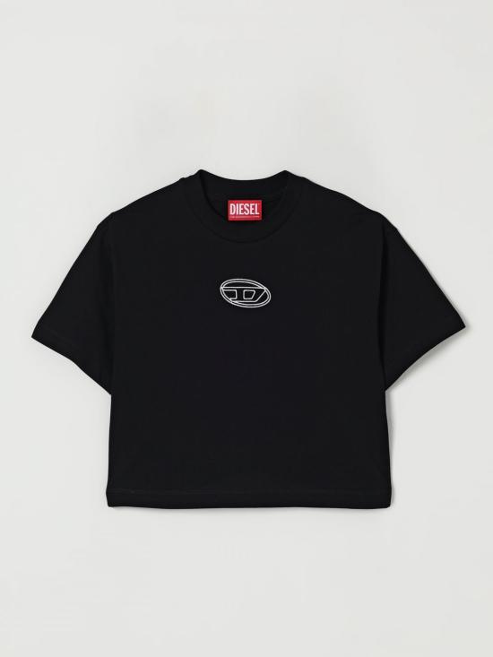 25FW [키즈] 디젤 티셔츠 J0242800YI9 K900 Black