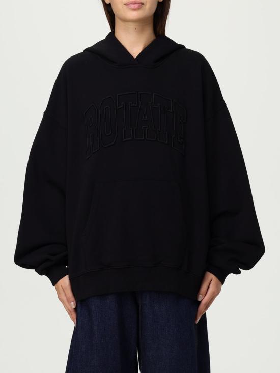 25FW 로테이트 스웨터 115084 100 Black