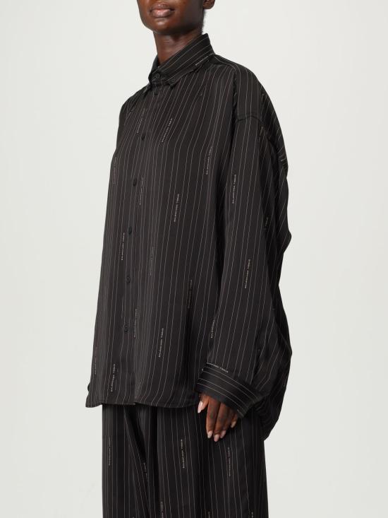 25FW 발렌시아가 블라우스 841012TSLA6 1264 Black - BALENCIAGA