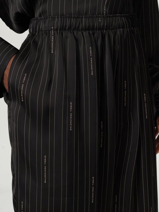 25FW 발렌시아가 팔라초 팬츠 847154TSLA6 1264 Black - BALENCIAGA