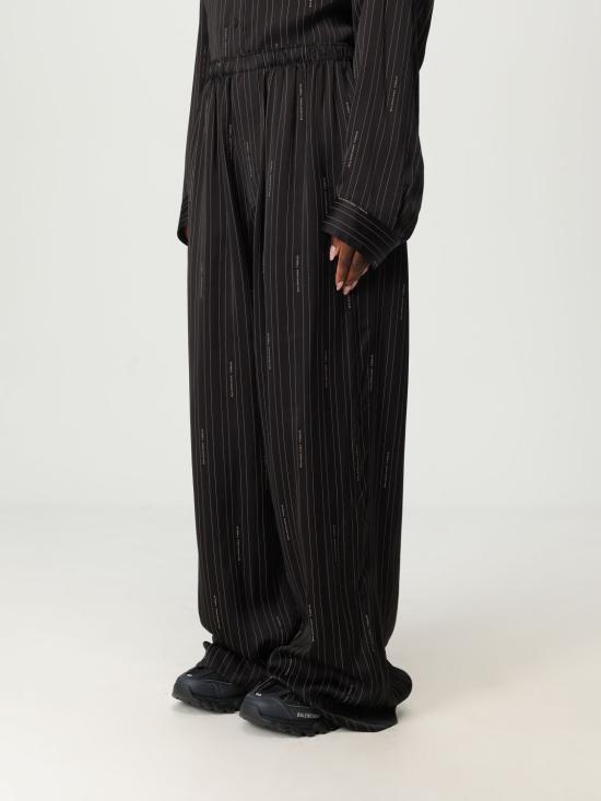 25FW 발렌시아가 팔라초 팬츠 847154TSLA6 1264 Black - BALENCIAGA