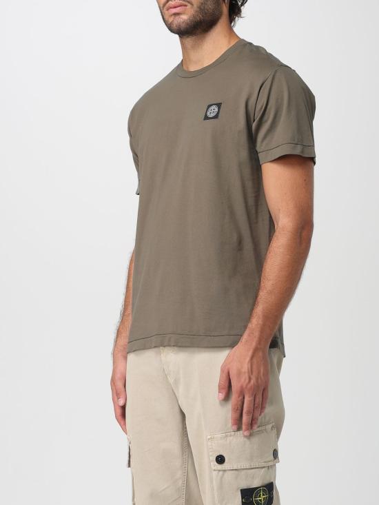 25FW 스톤 아일랜드 반팔 티셔츠 2100027S0013 V0054 Military - STONE ISLAND