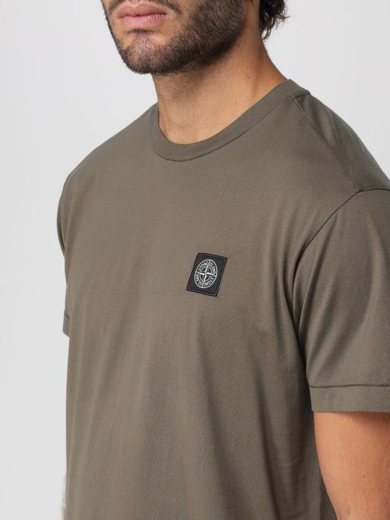 25FW 스톤 아일랜드 반팔 티셔츠 2100027S0013 V0054 Military - STONE ISLAND